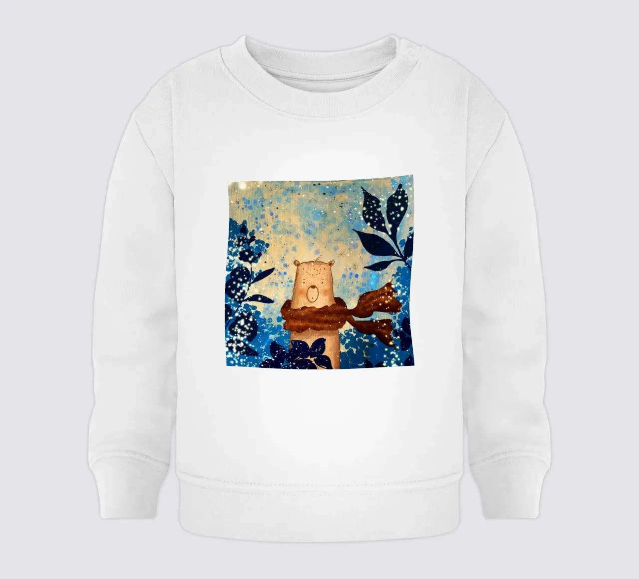 sciarpa con orso felpa neonato da NEW LIFE