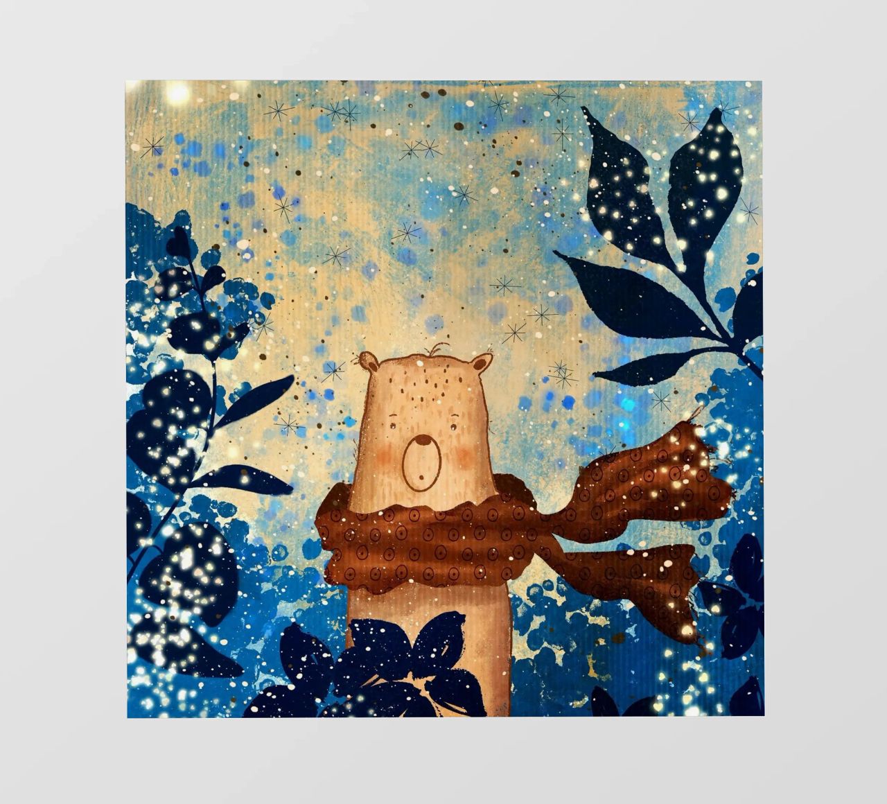 sciarpa con orso telo in pvc da NEW LIFE
