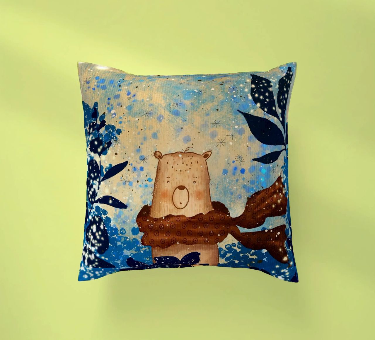 sciarpa con orso cuscino da NEW LIFE