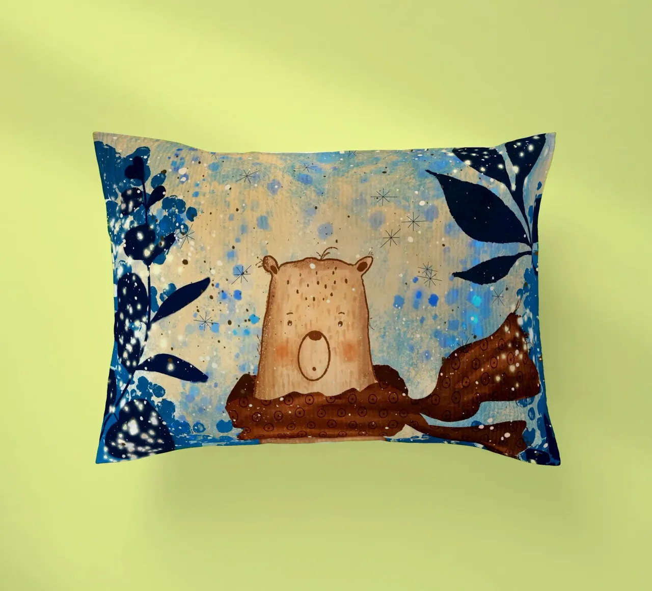 bear scarf decorative cushion by NEW LIFE