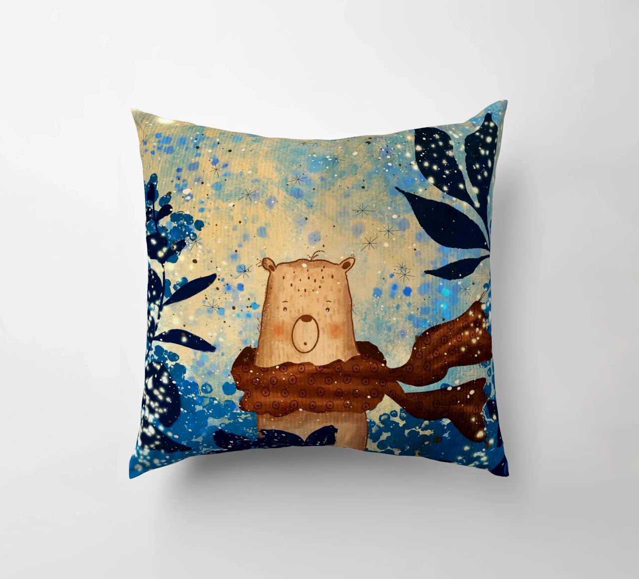 sciarpa con orso cuscino da NEW LIFE