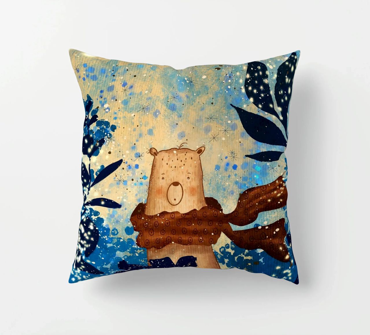 sciarpa con orso cuscino da NEW LIFE