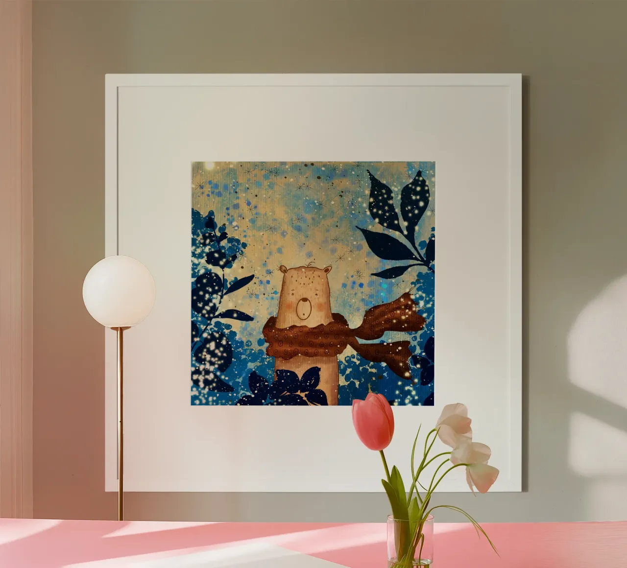 sciarpa con orso poster da NEW LIFE