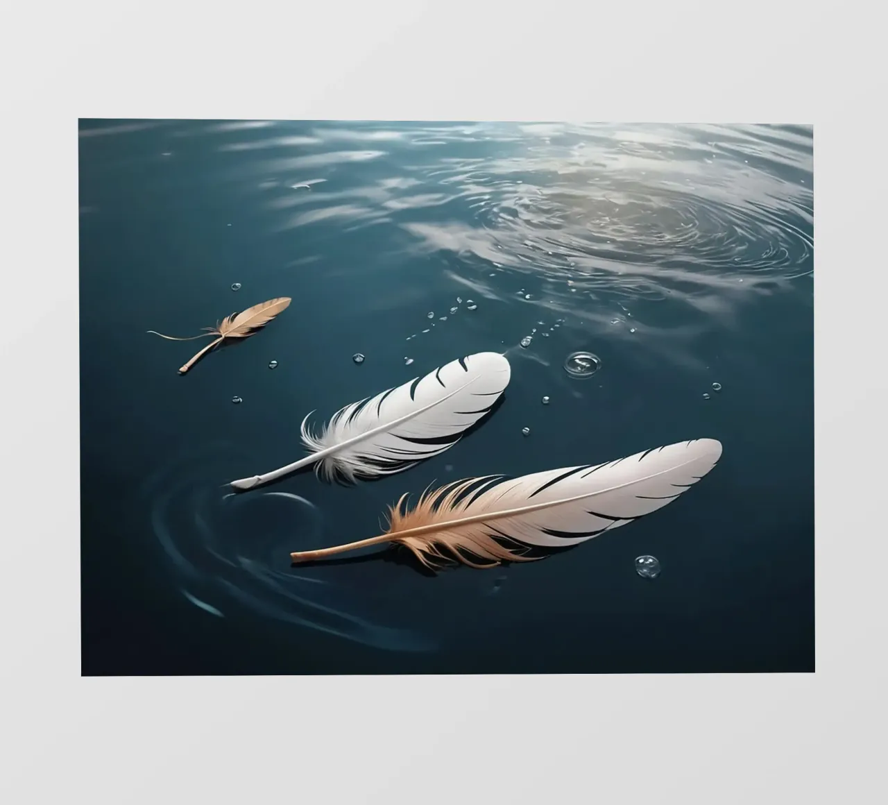 feather floating photo wallpaper by NEW LIFE