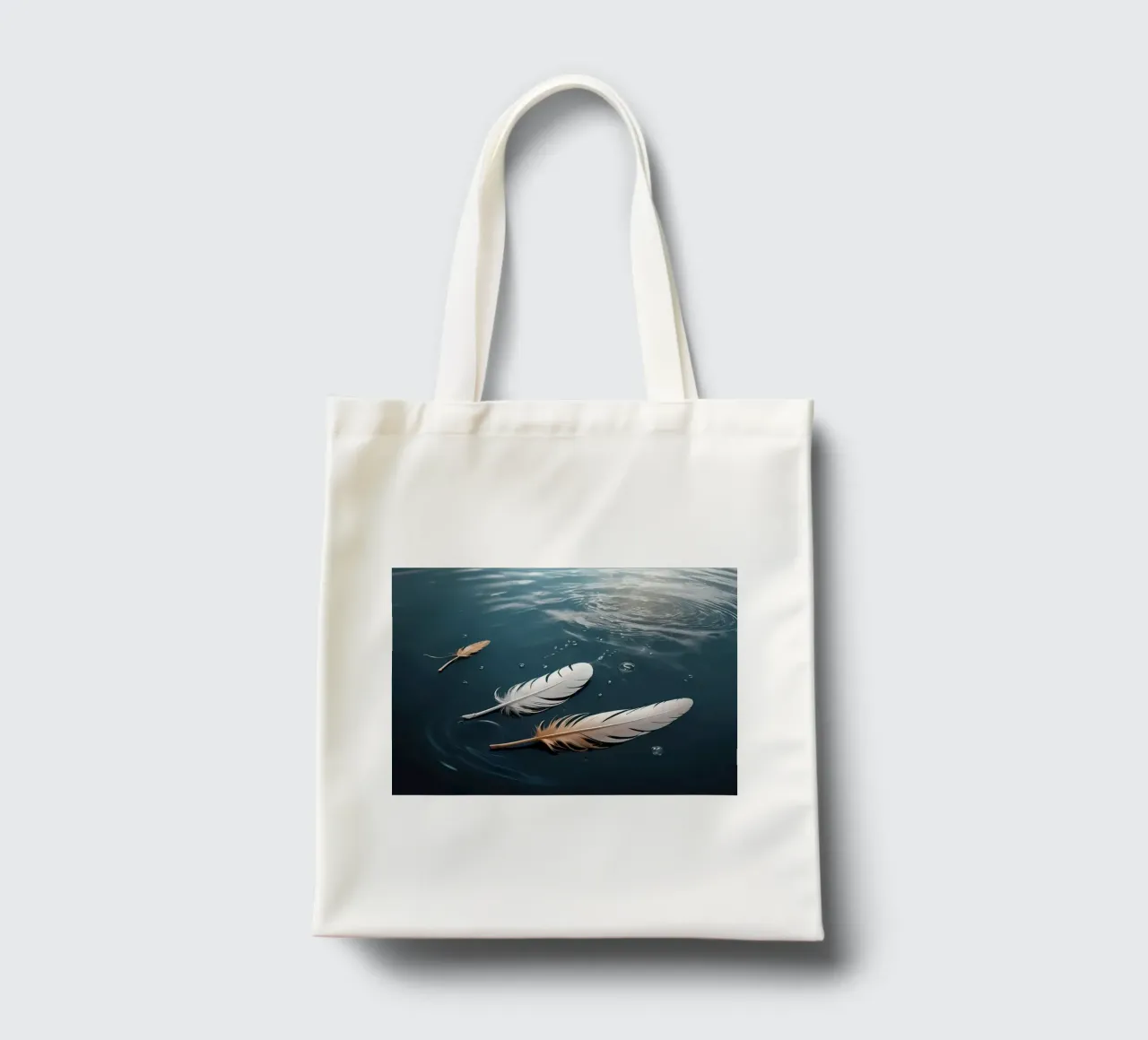 feather floating tote bag by NEW LIFE