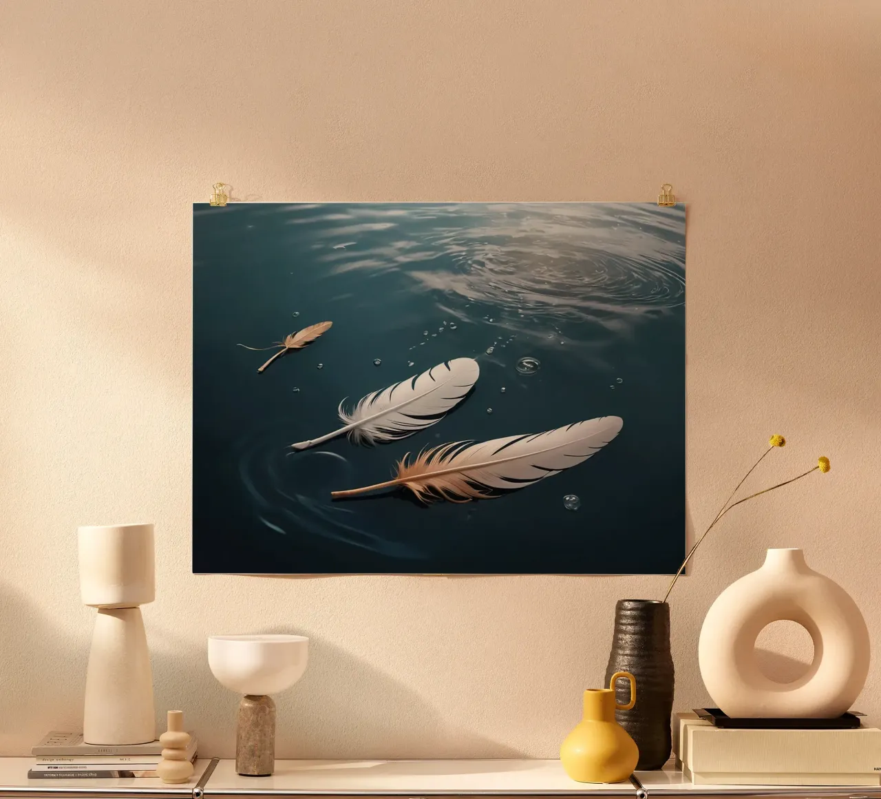 piuma galleggiante poster da NEW LIFE