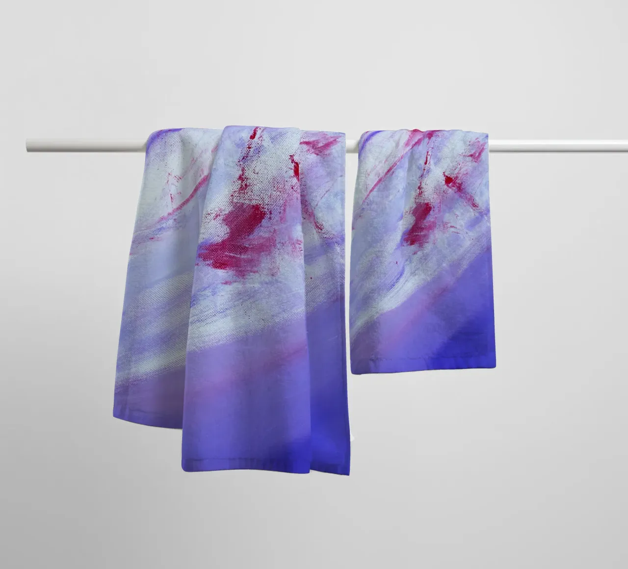 abstract brushed-texture towel by Earthly Visions