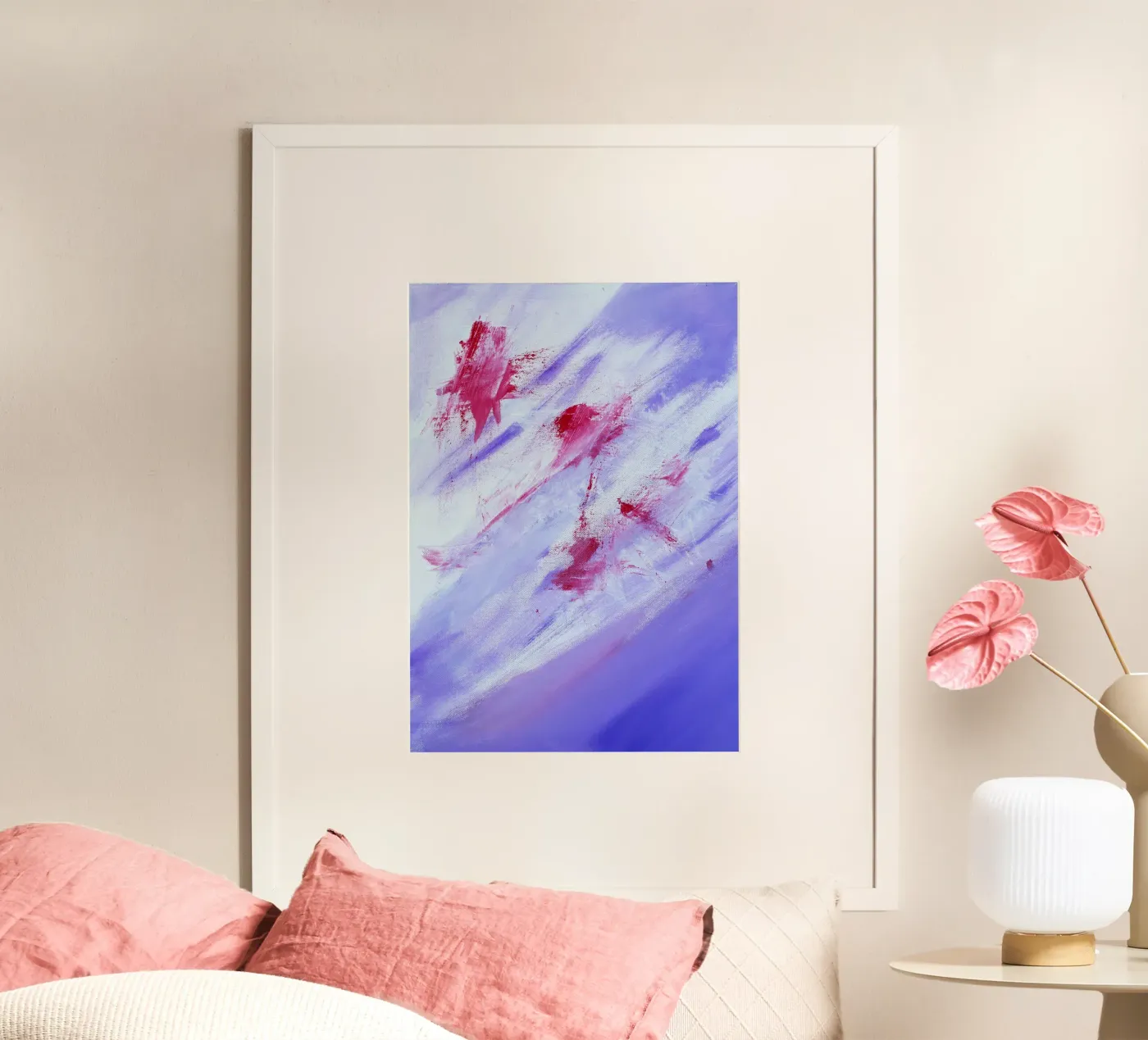 abstract brushed-texture poster by Earthly Visions