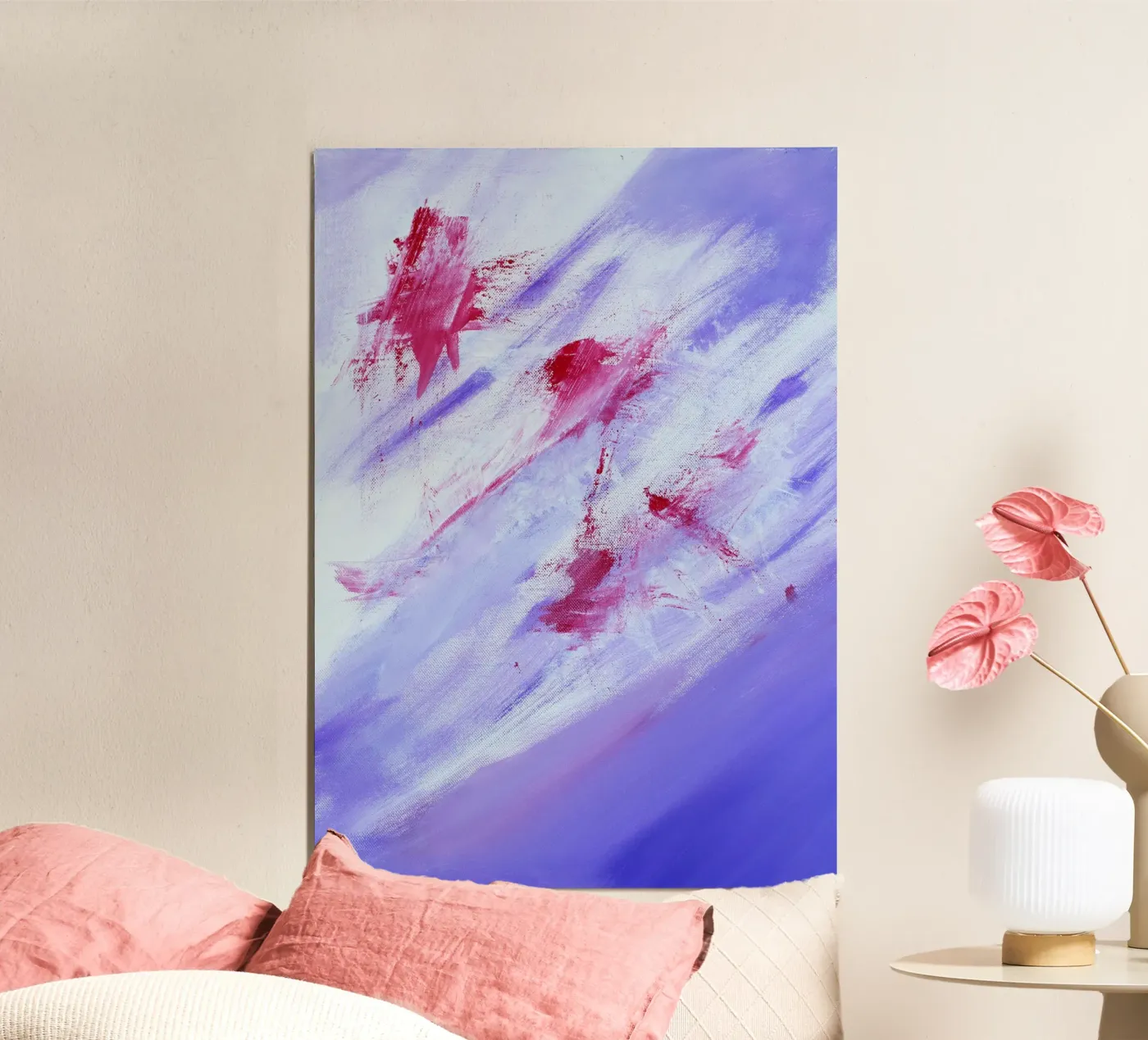 abstract brushed-texture poster by Earthly Visions