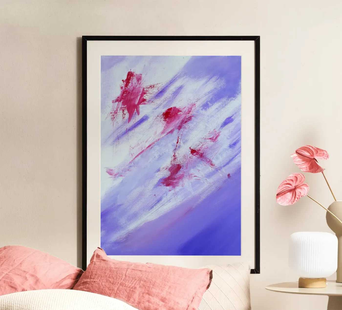 abstract brushed-texture poster by Earthly Visions