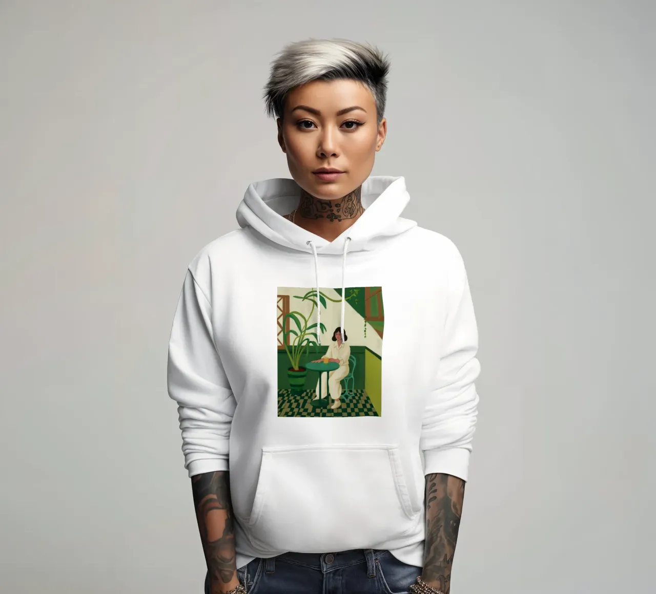 Solitudine verde e lussureggiante felpa con cappuccio da Aurora Muse