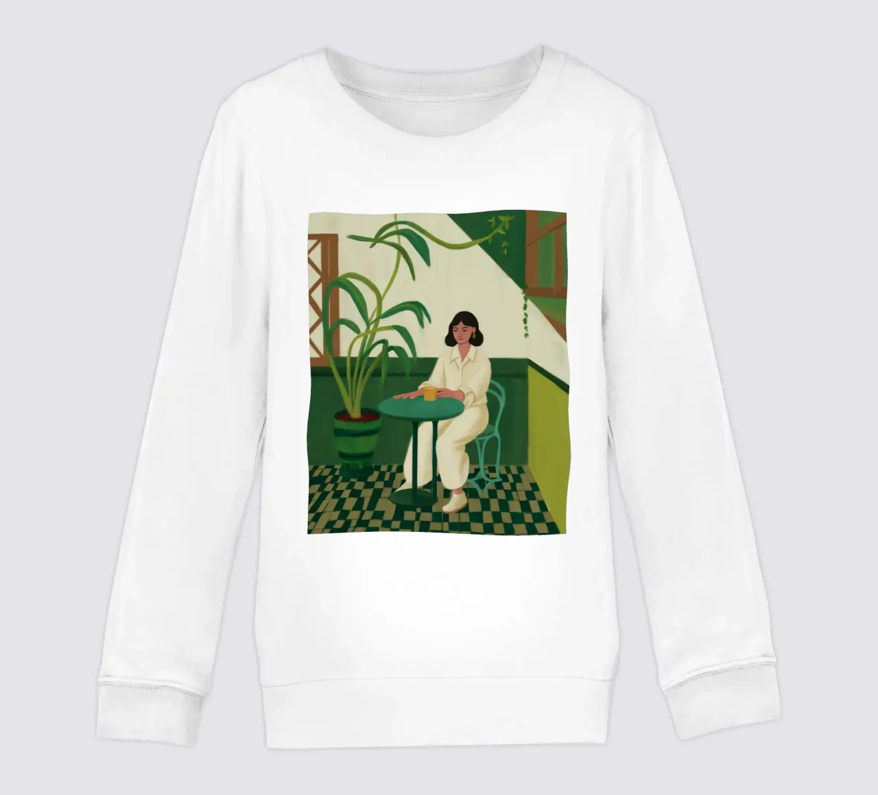 Exuberante soledad verde sudadera para niño de Aurora Muse