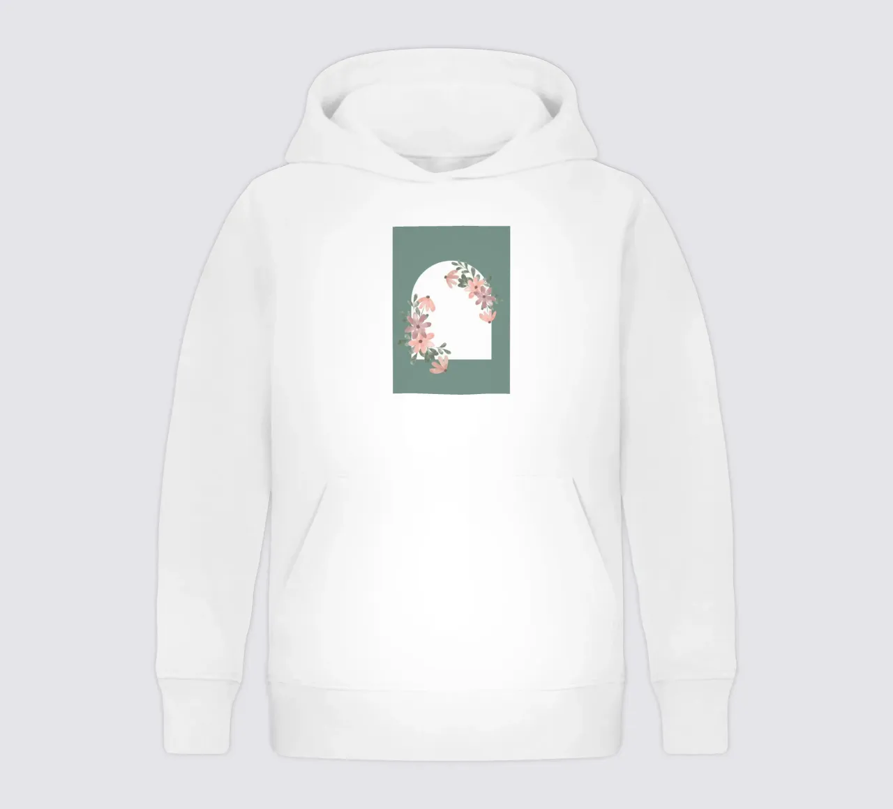 fleur feuille fenêtre sweat à capuche enfant de NEW LIFE