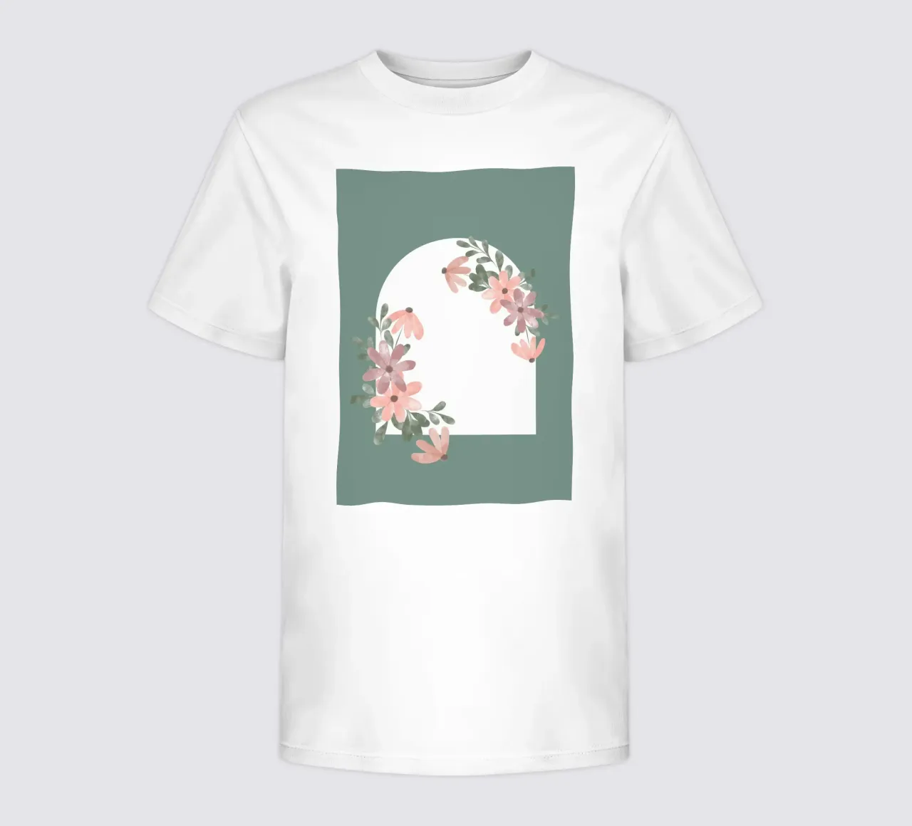 flower leaf window kids t-shirt by NEW LIFE