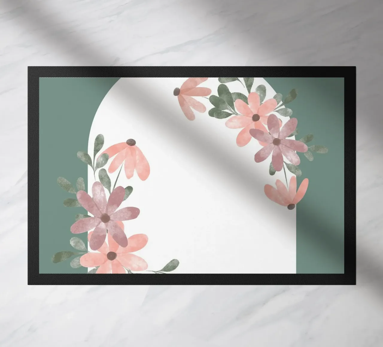 flower leaf window doormat by NEW LIFE