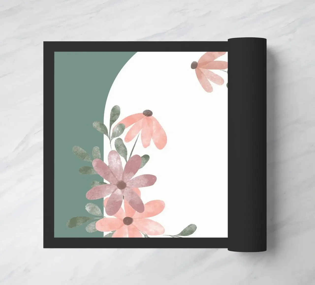 flower leaf window doormat by NEW LIFE