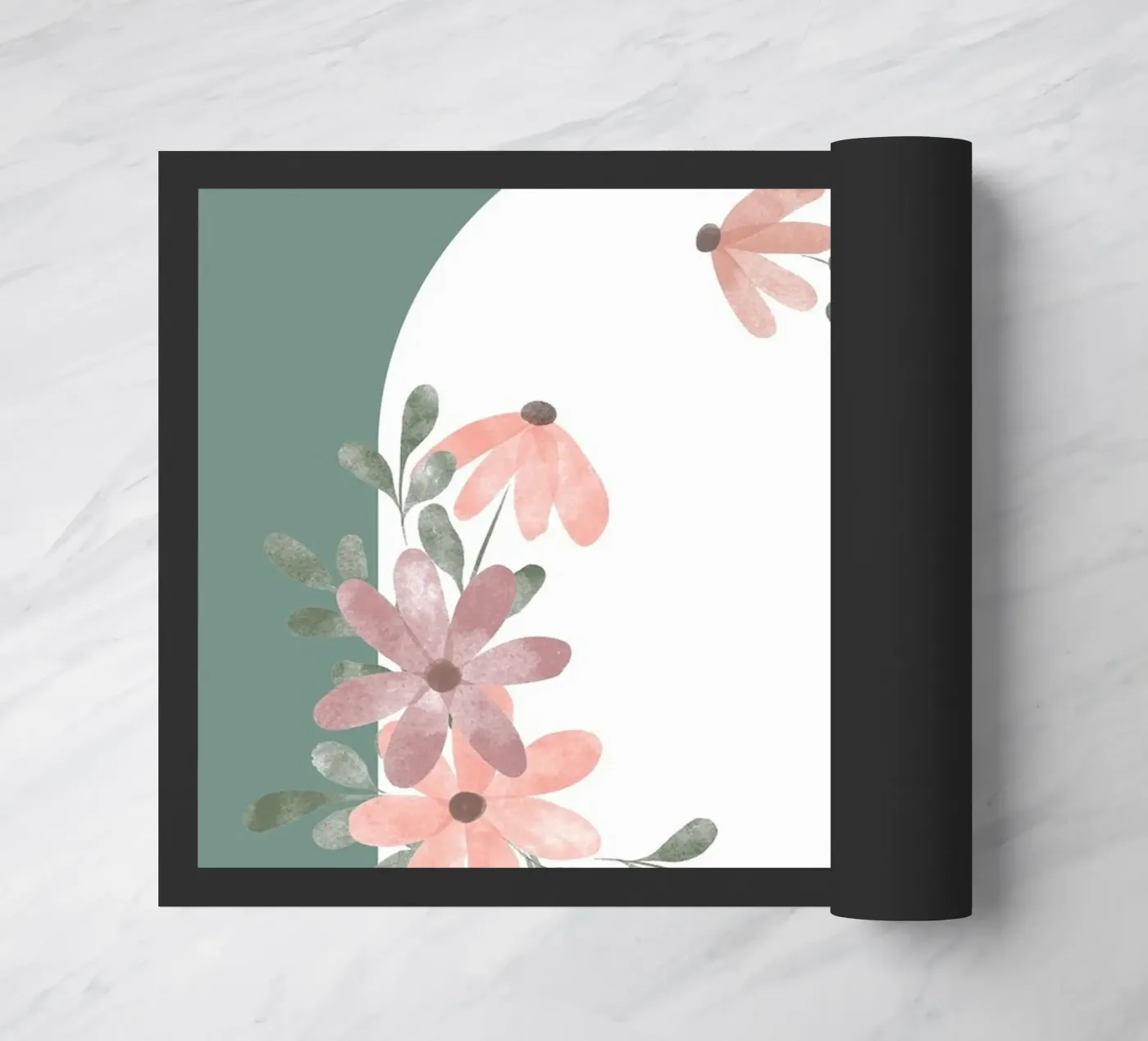 flower leaf window Fußmatte von NEW LIFE