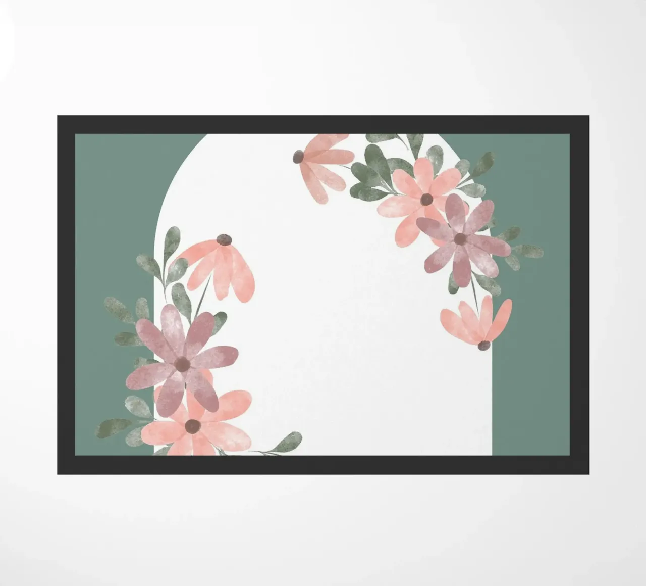 flower leaf window doormat by NEW LIFE