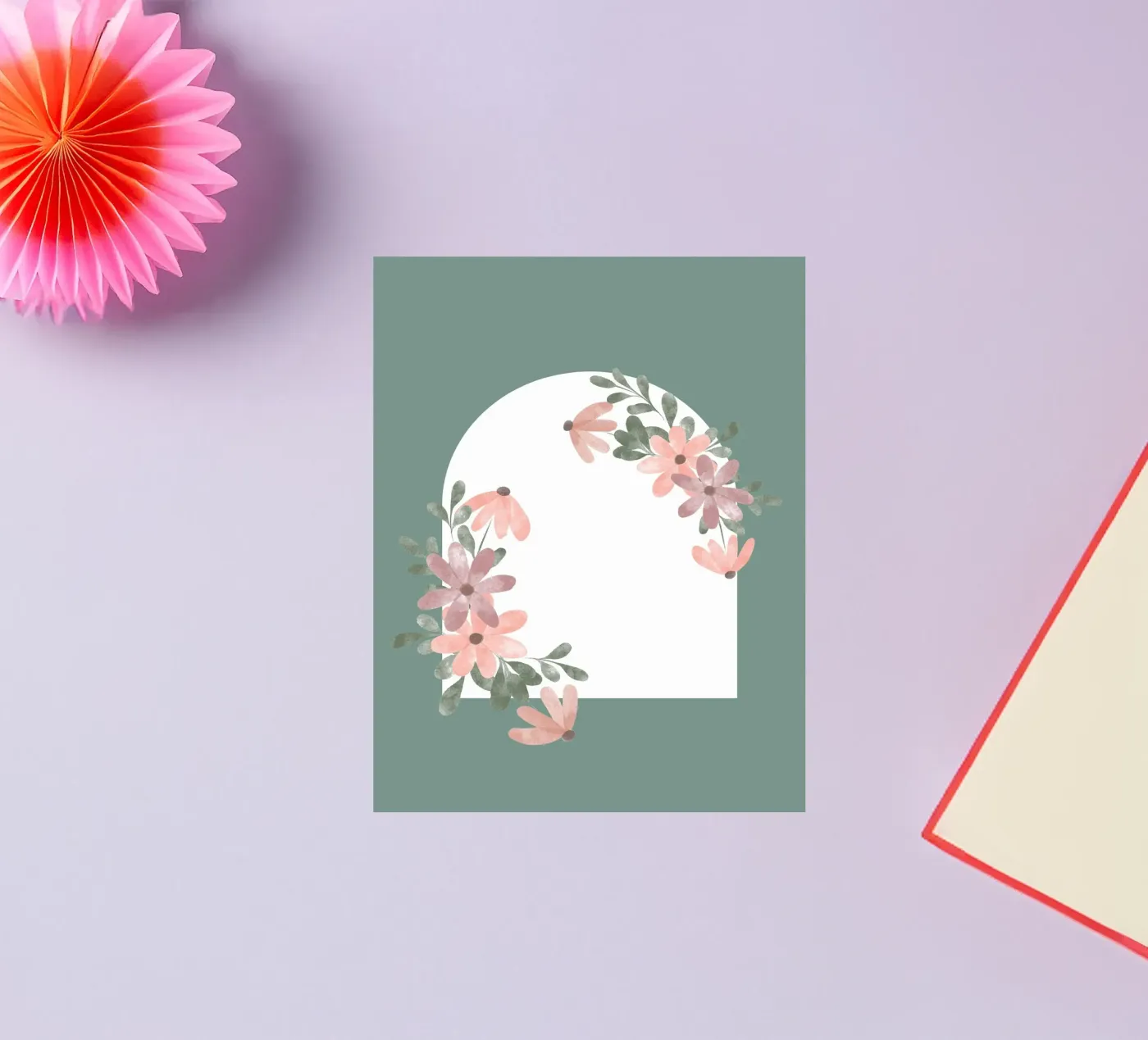 flower leaf window sticker by NEW LIFE