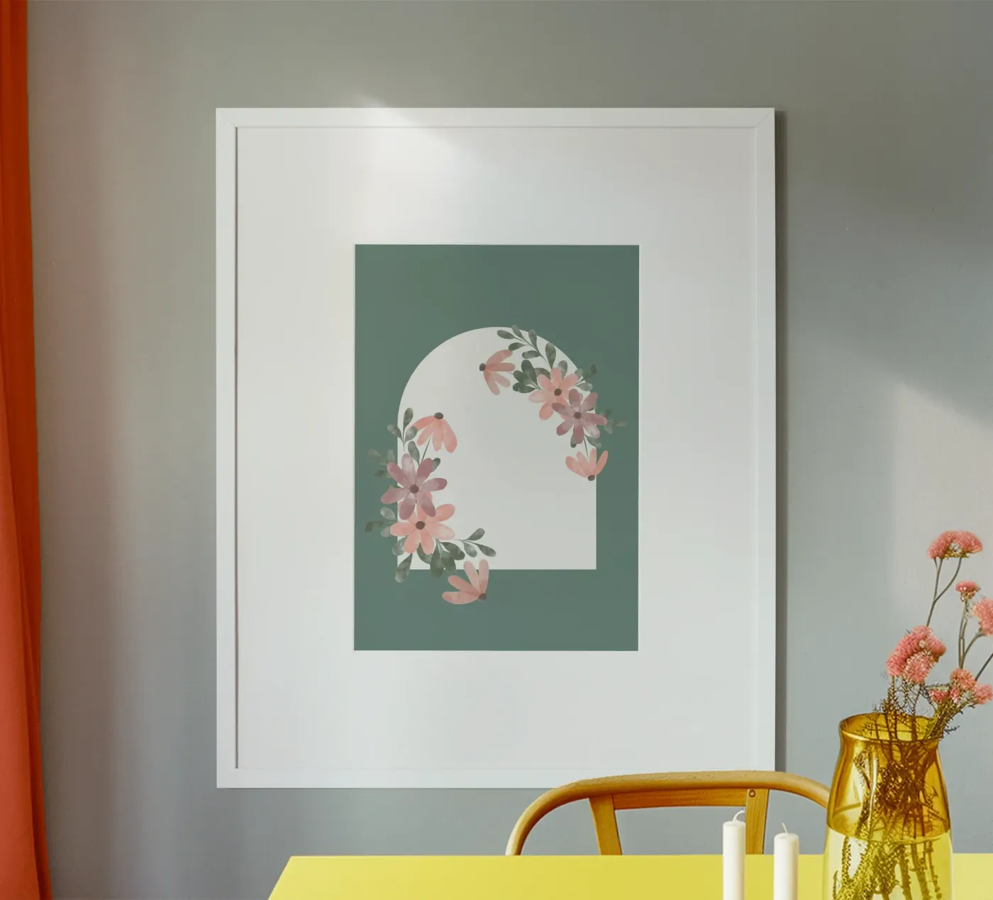 flower leaf window Poster von NEW LIFE