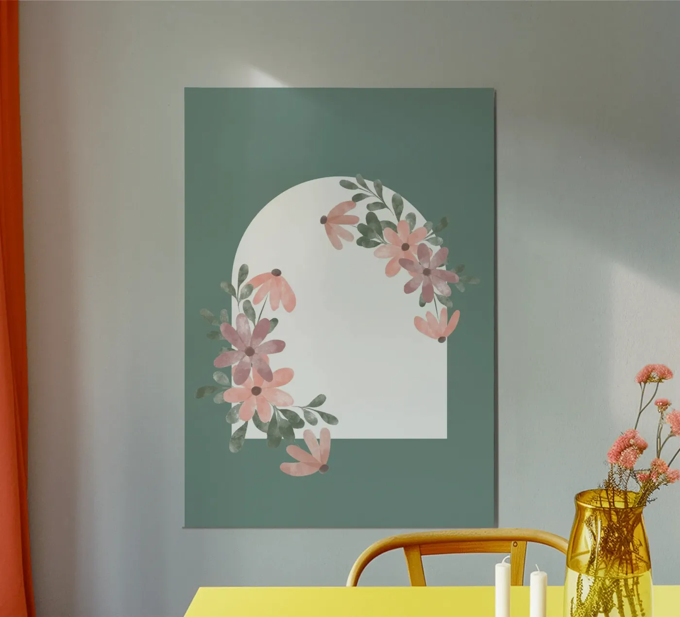 flower leaf window Poster von NEW LIFE