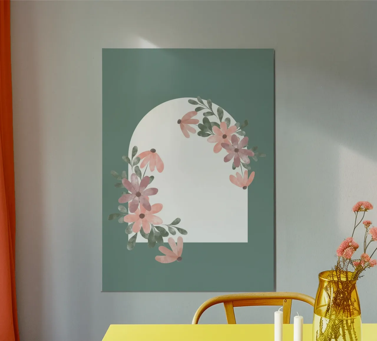 finestra a foglia di fiore poster da NEW LIFE