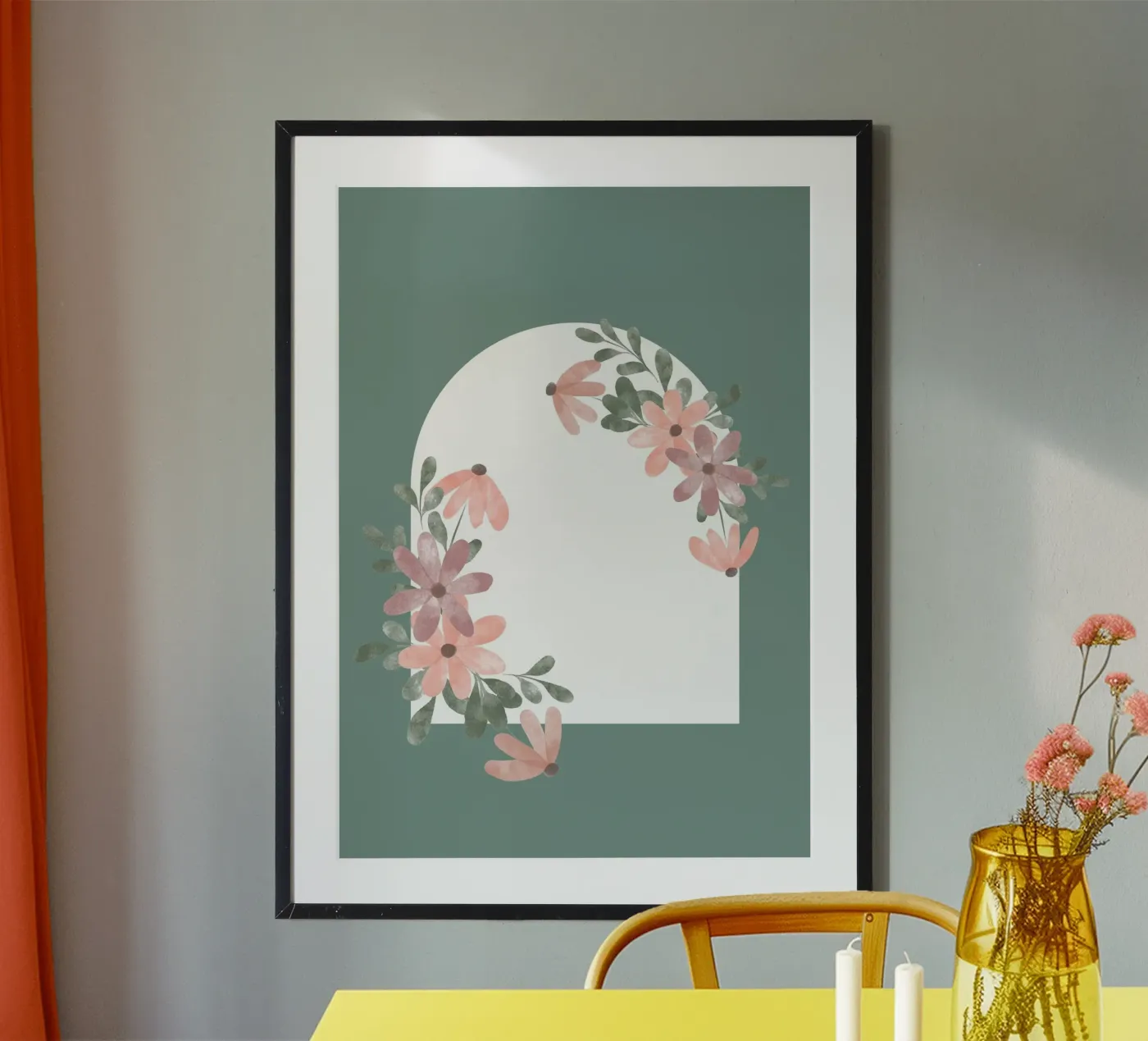 flower leaf window Poster von NEW LIFE