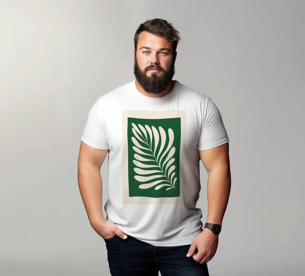 Fern in Green t-shirt by Pure