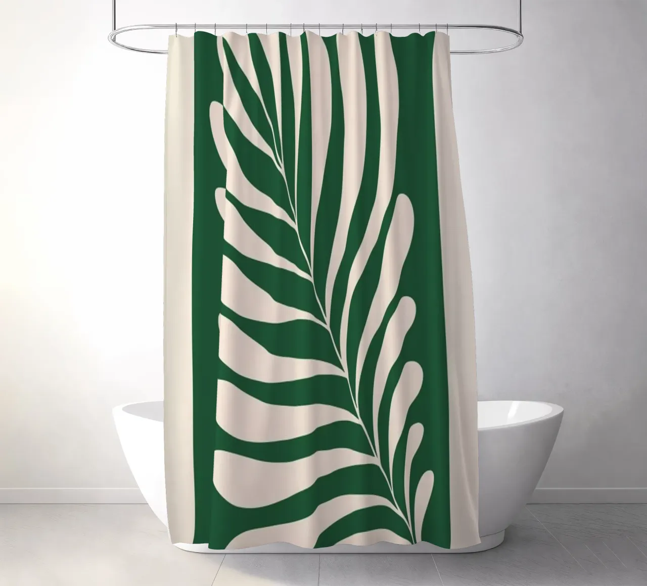Fern in Green shower curtain by Pure