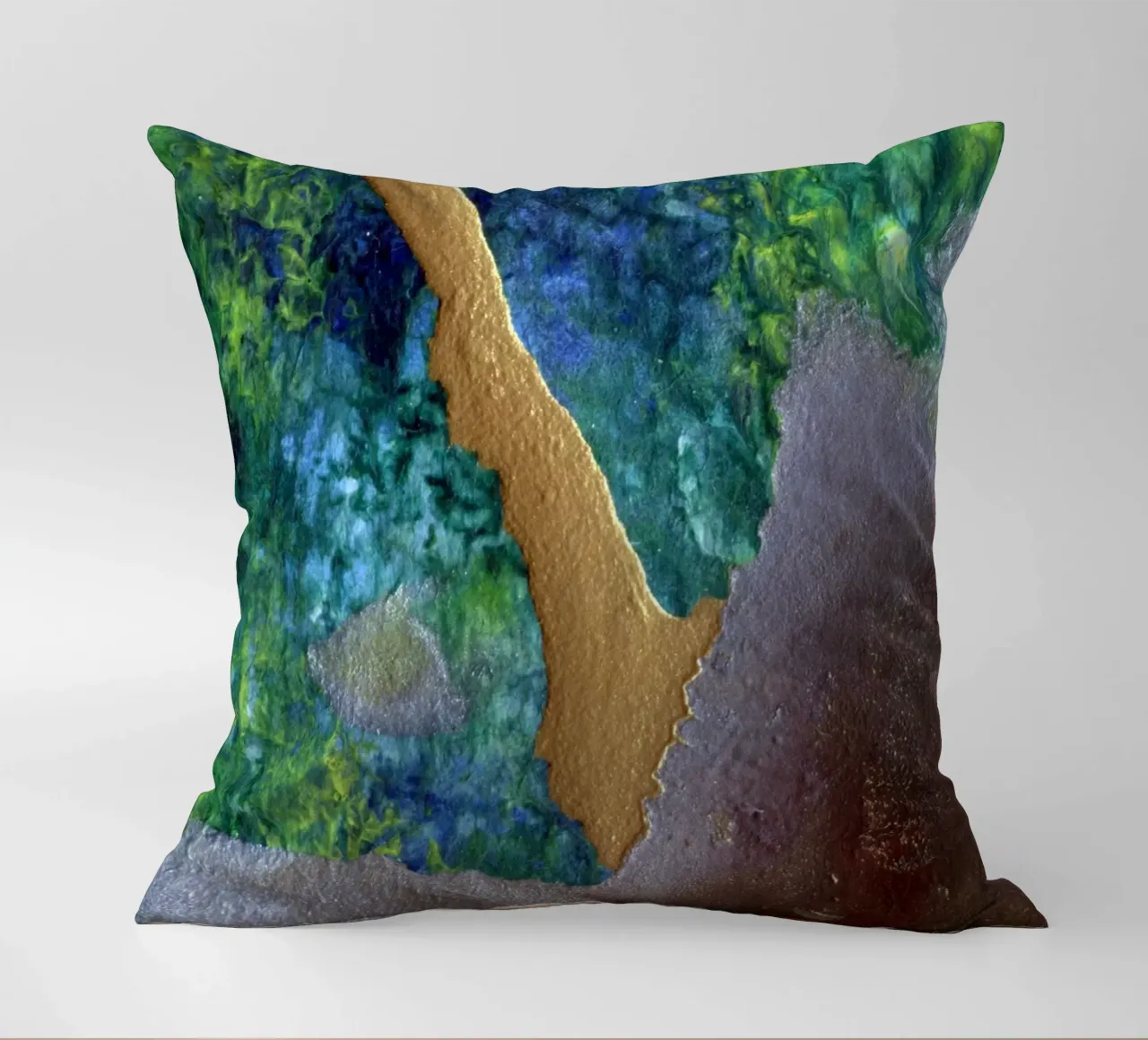 striature d'oro iridescenti cuscino da Earthly Visions