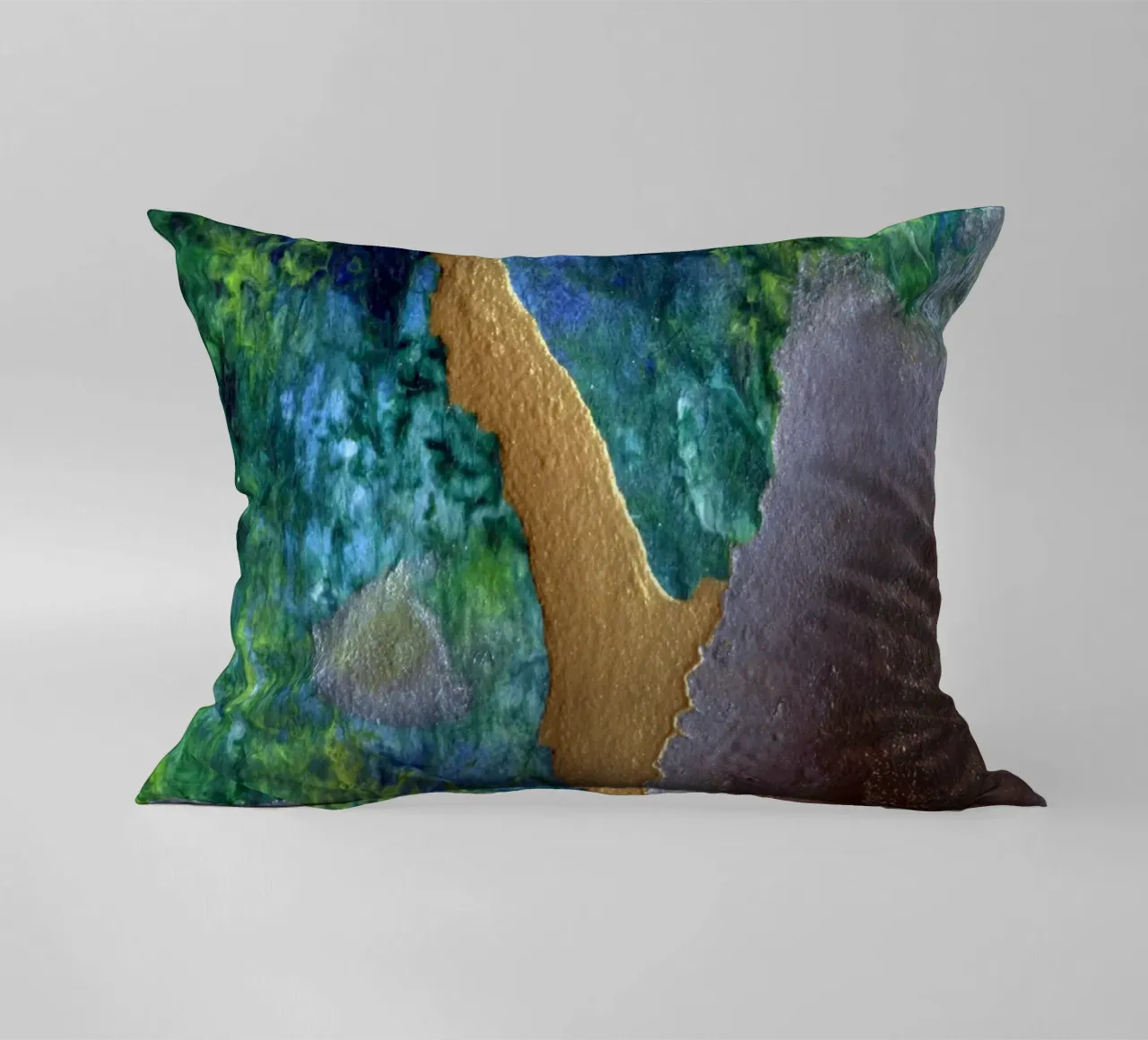striature d'oro iridescenti cuscino da Earthly Visions