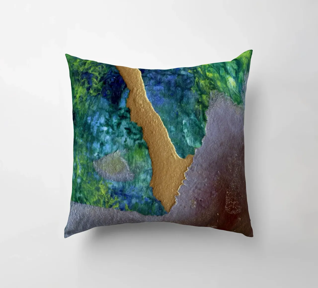 striature d'oro iridescenti cuscino da Earthly Visions