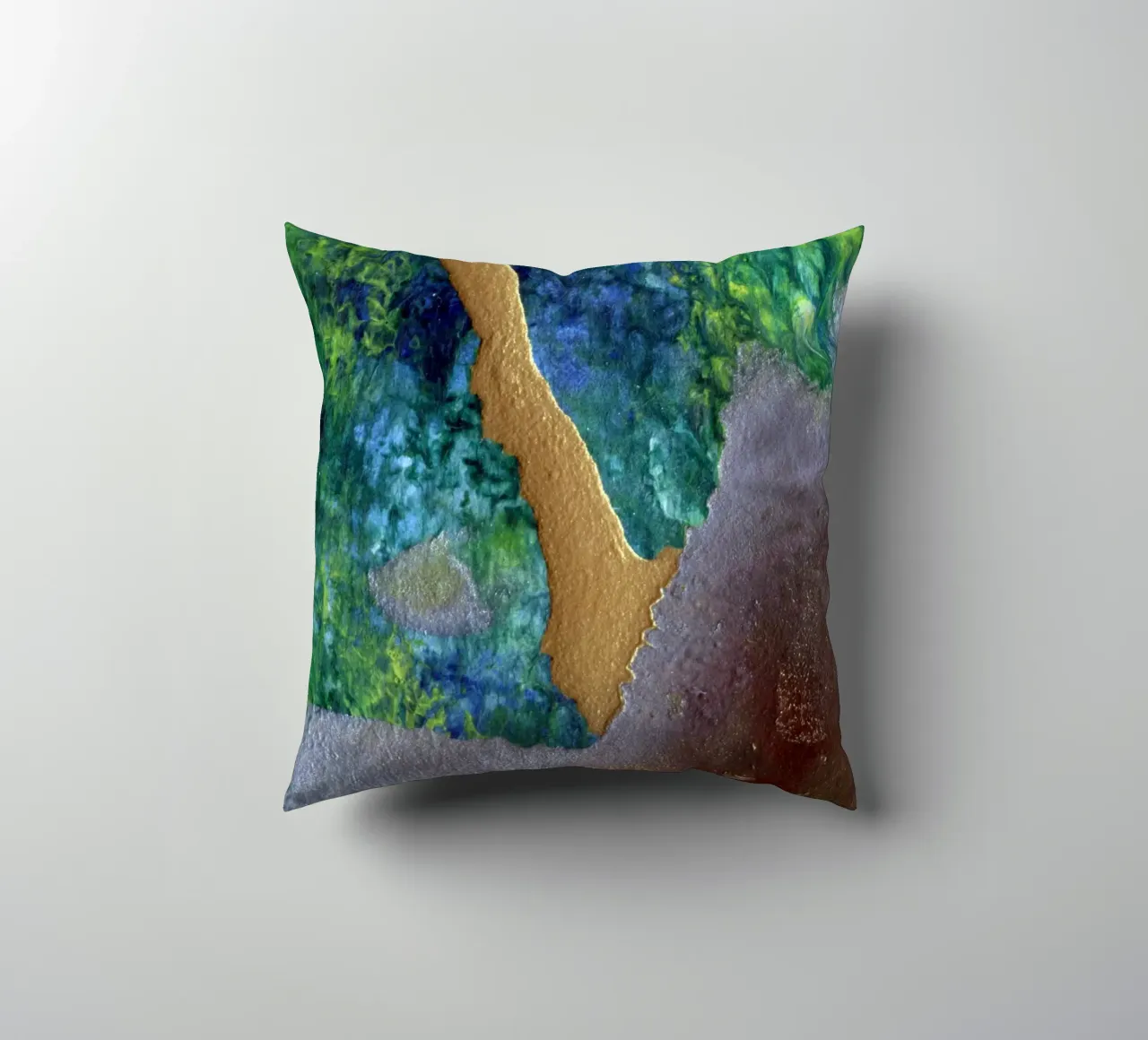 striature d'oro iridescenti cuscino da Earthly Visions