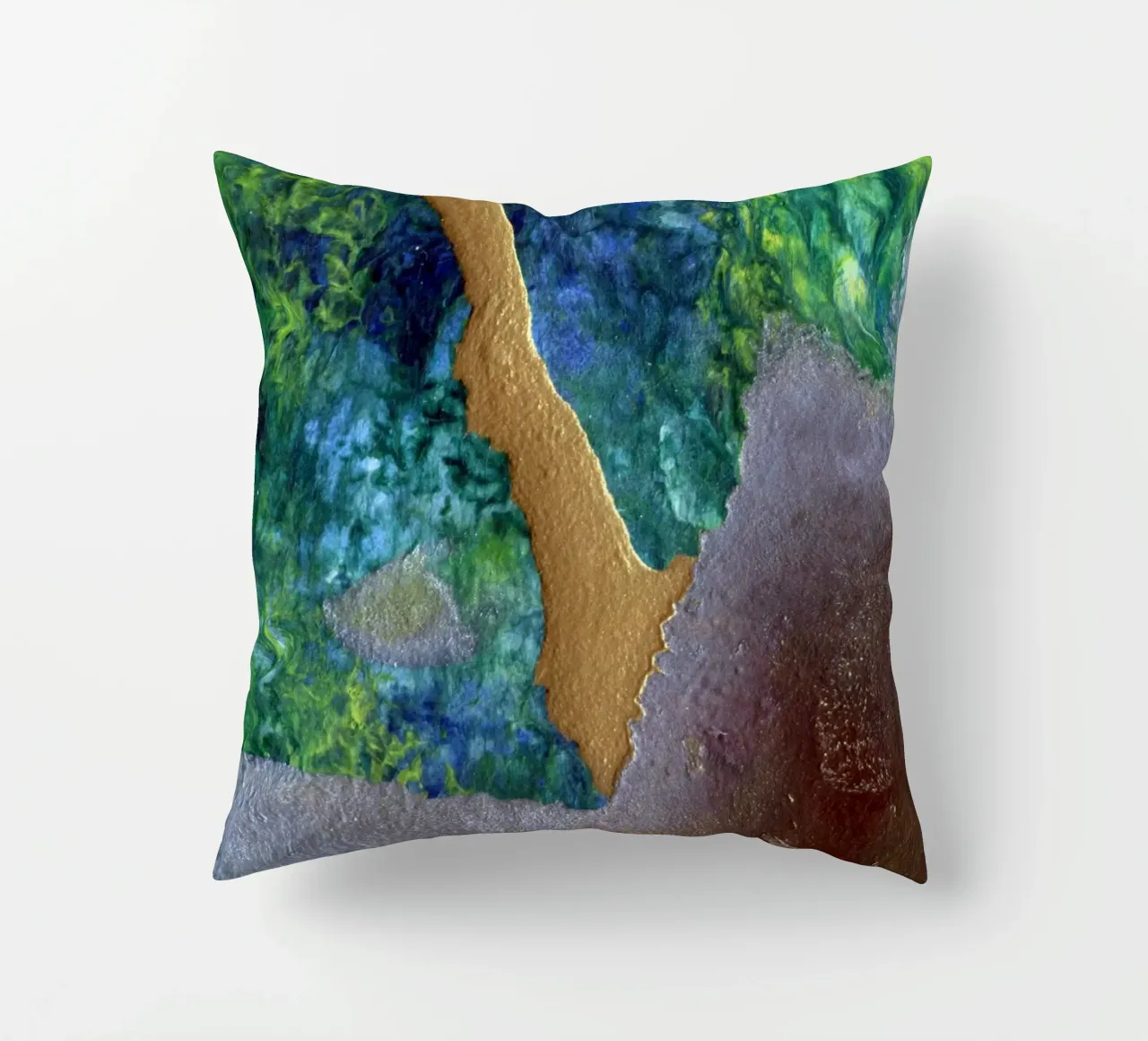 striature d'oro iridescenti cuscino da Earthly Visions