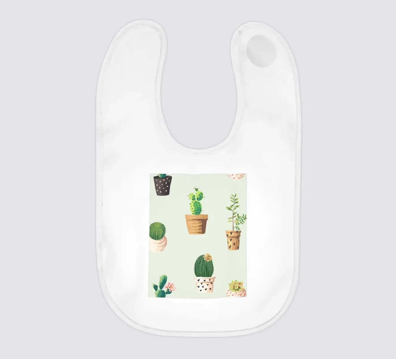 cactus symbol baby bib by NEW LIFE
