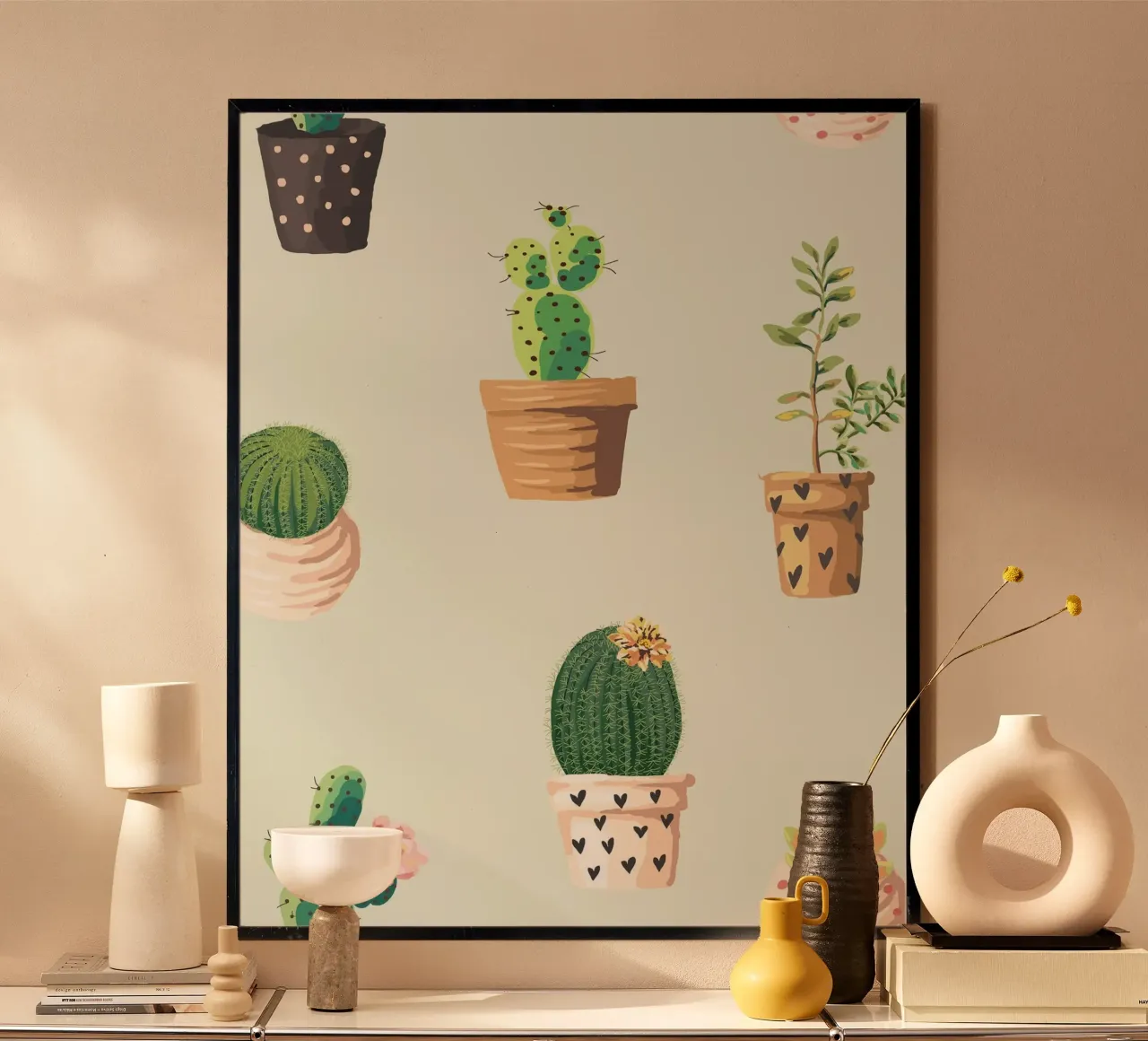 simbolo del cactus poster con telaio in plastica da NEW LIFE