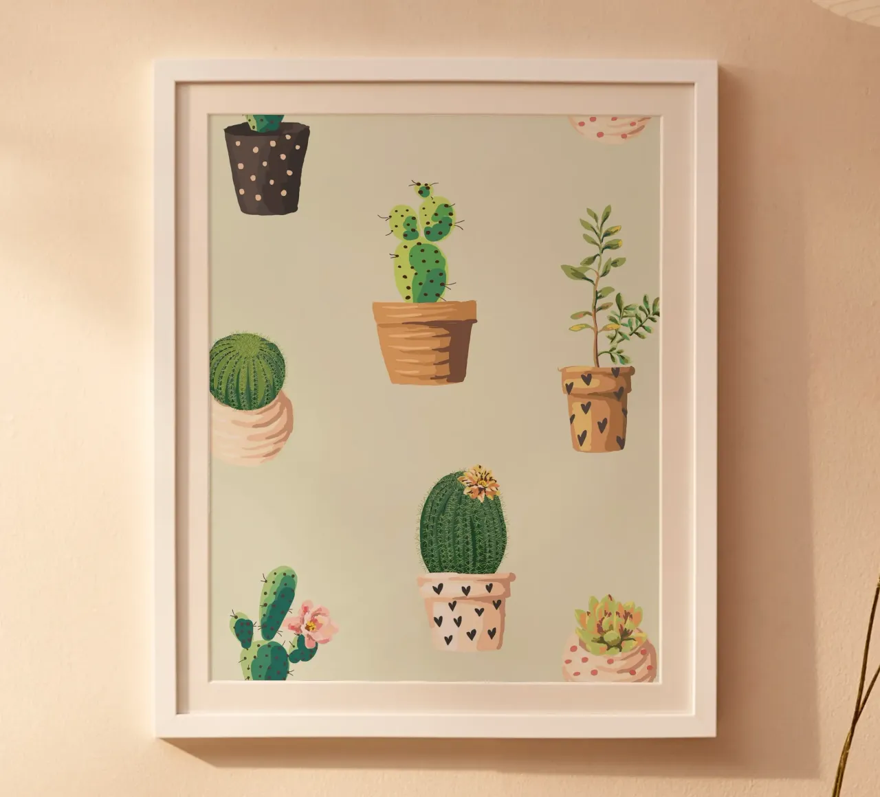simbolo del cactus poster con telaio in plastica da NEW LIFE