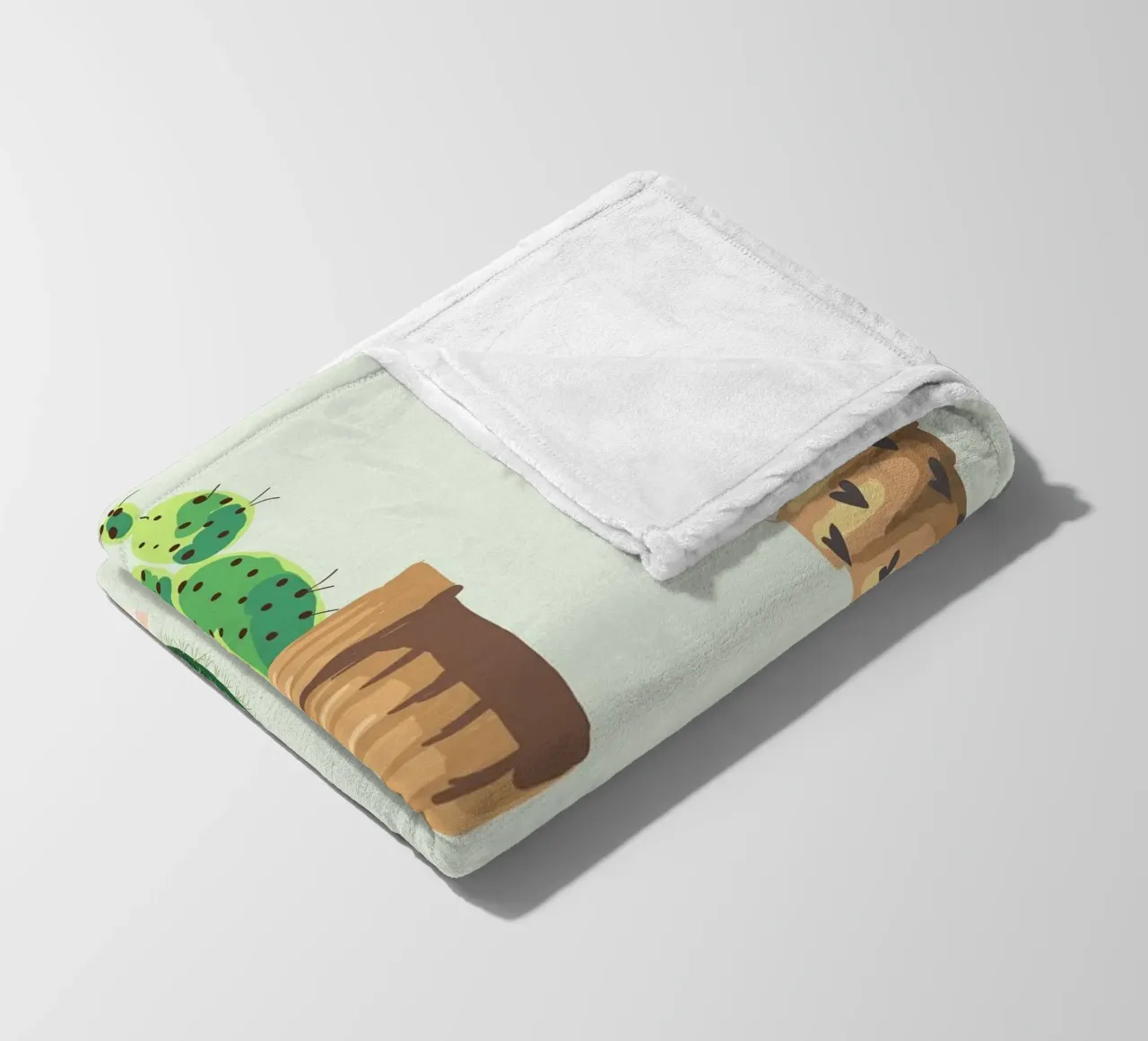 cactus symbol fleece blanket by NEW LIFE