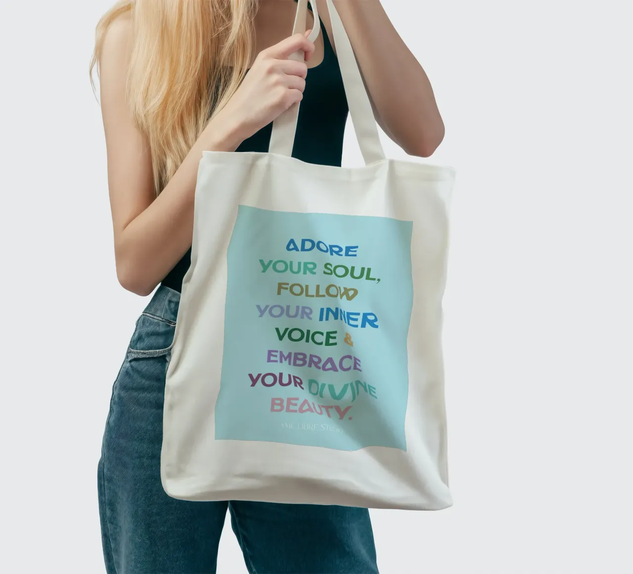 π tote bag by MENTHE SAUVAGE