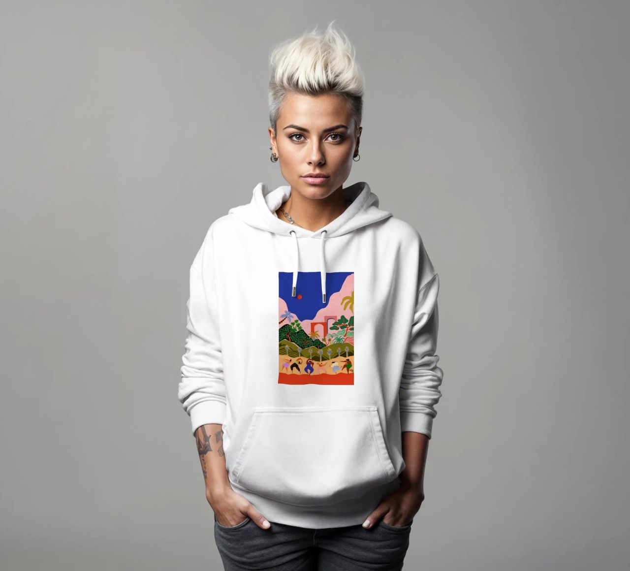 Dancing in Paradise Hoodie von Arty Guava