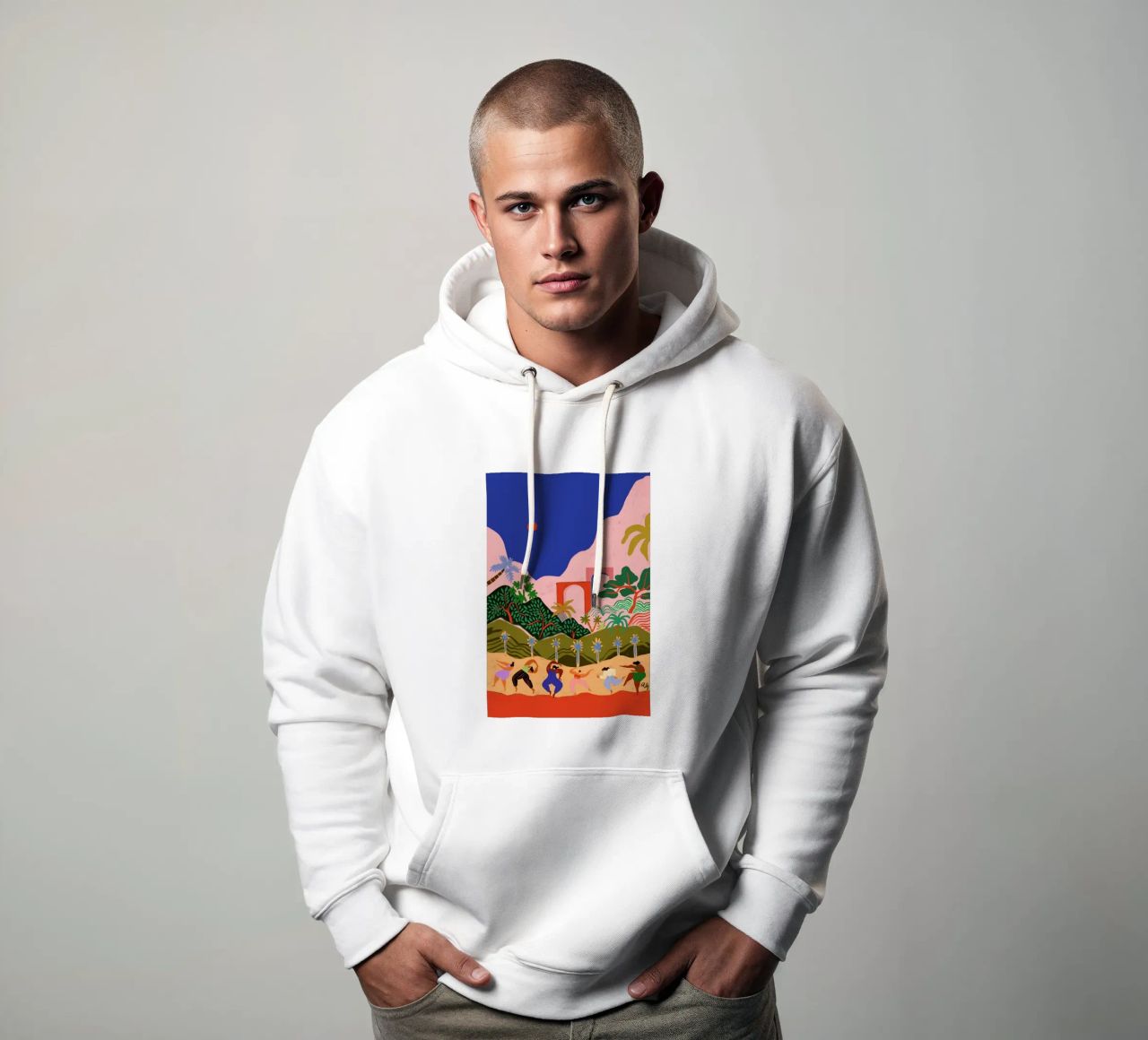Dancing in Paradise Hoodie von Arty Guava