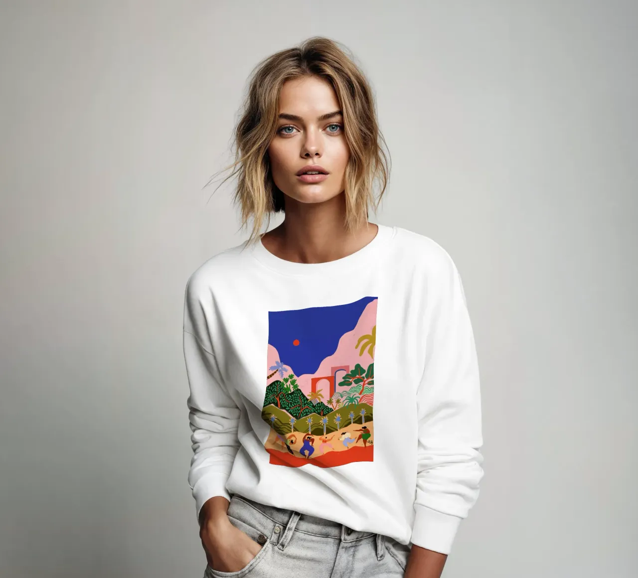 Dancing in Paradise sweatshirt by Arty Guava