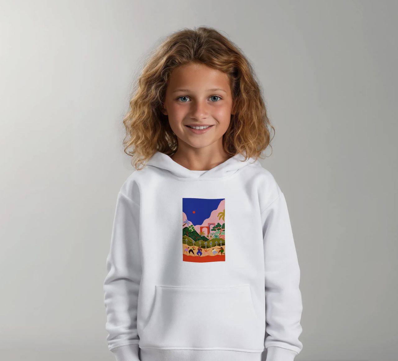 Dancing in Paradise felpa bambino con cappuccio da Arty Guava