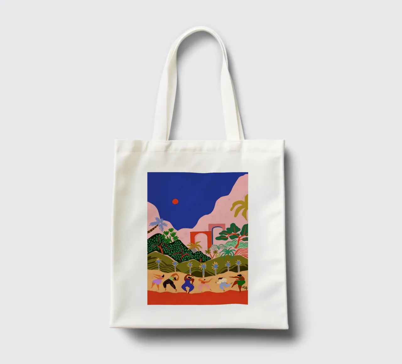 Dancing in Paradise borsa in juta da Arty Guava