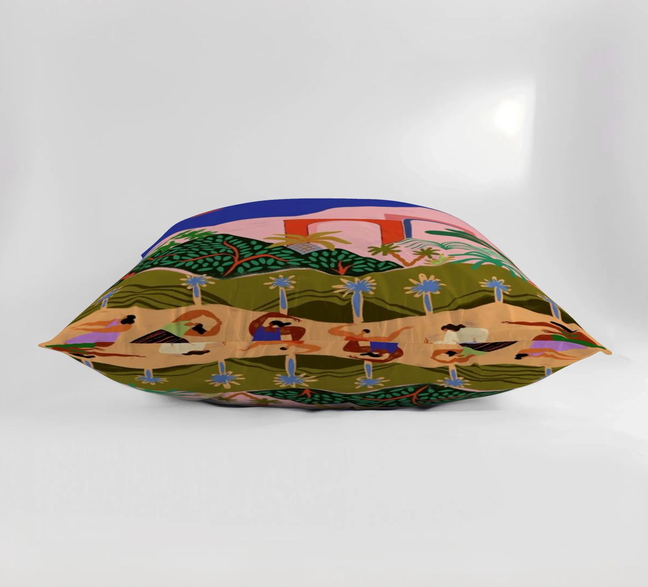 Dancing in Paradise decorative cushion by Arty Guava