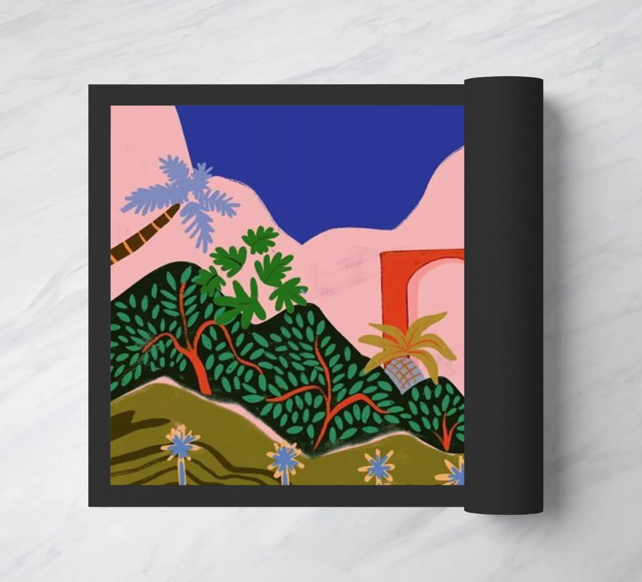 Dancing in Paradise doormat by Arty Guava