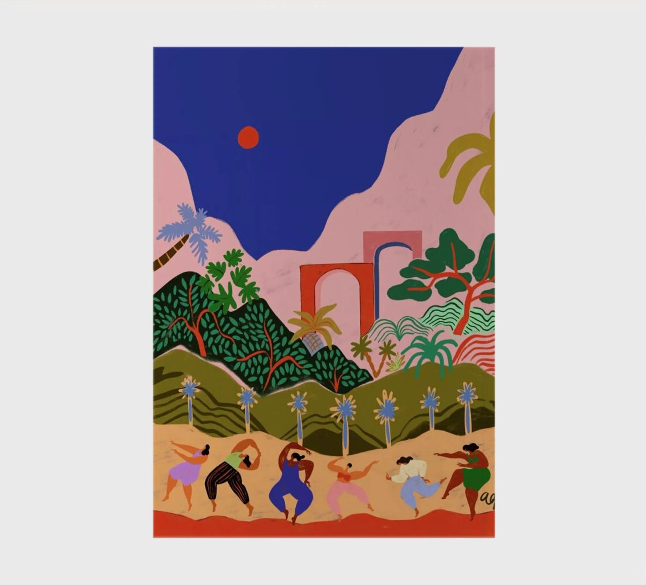 Dancing in Paradise Notizbuch von Arty Guava