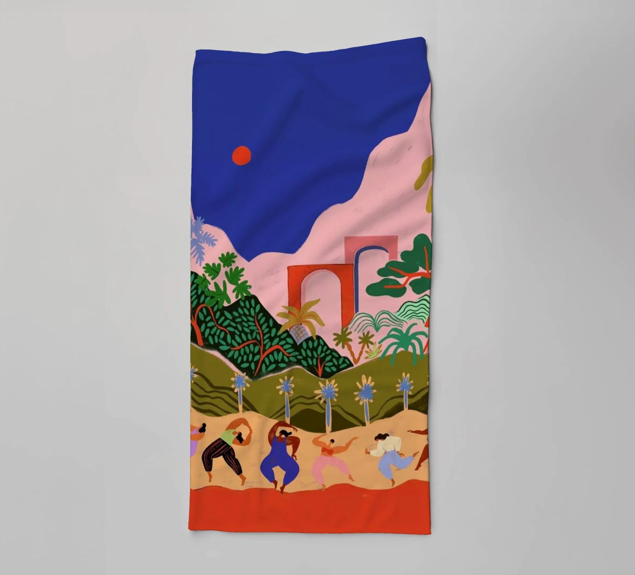 Dancing in Paradise towel by Arty Guava