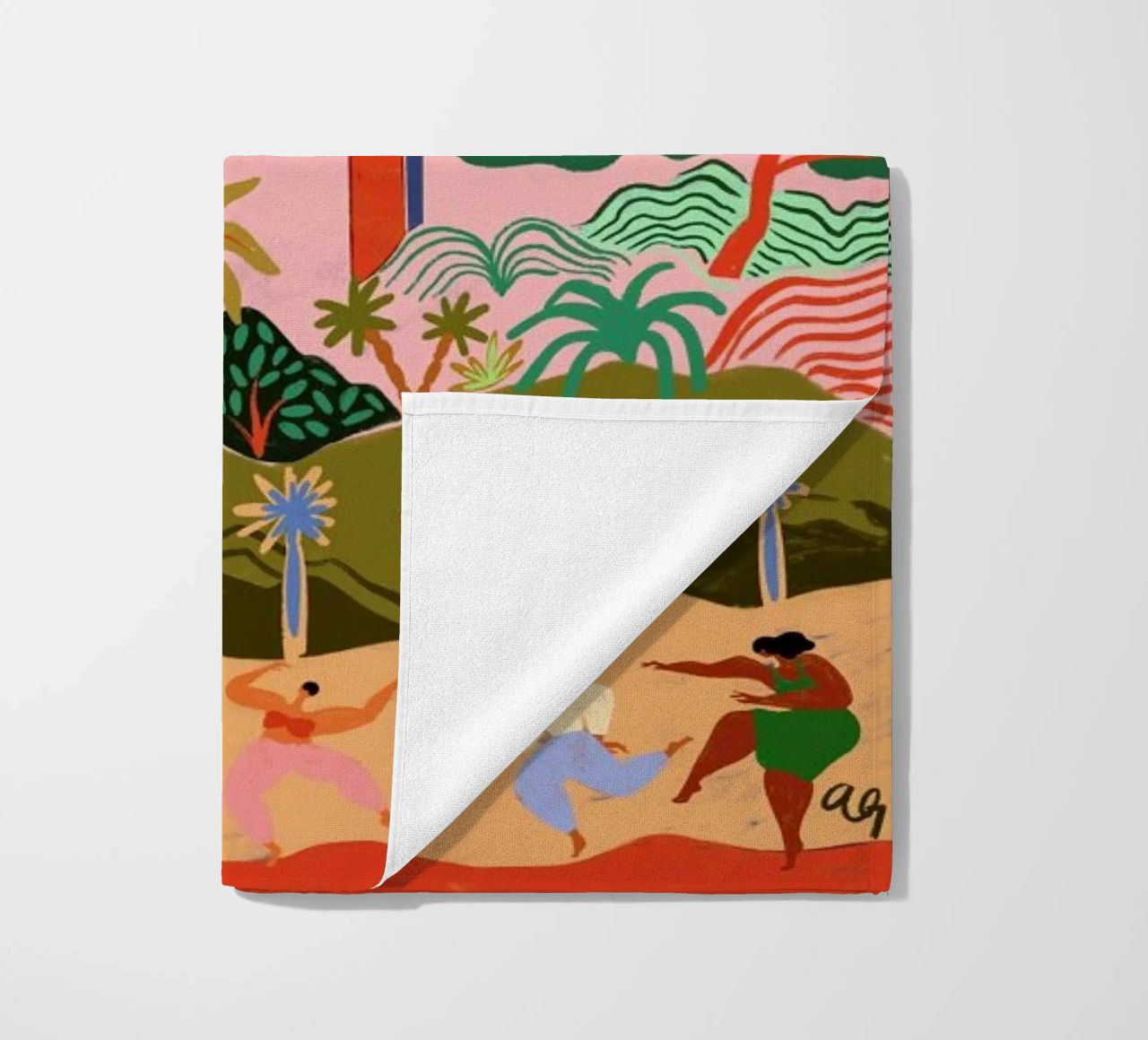 Dancing in Paradise serviette de plage de Arty Guava