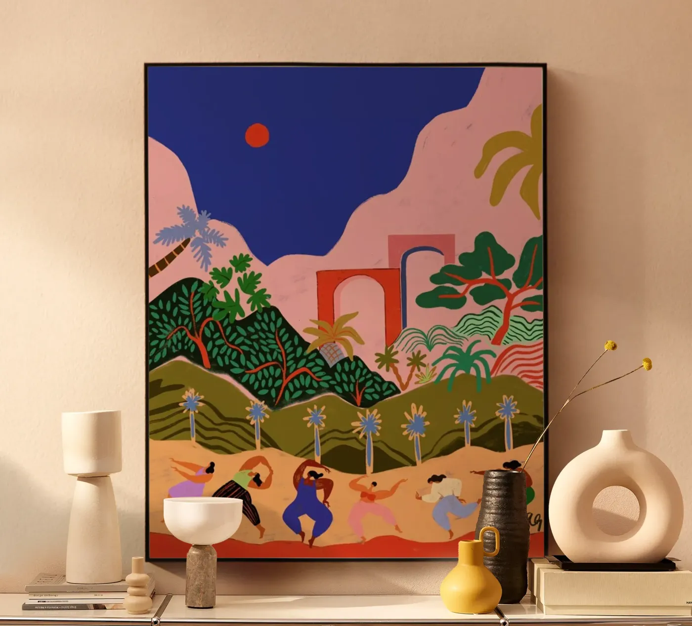 Dancing in Paradise acrylic glass by Arty Guava